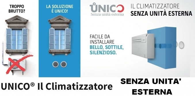 condizionatore SENZA unita' esterna UNICO by OLIMPIA SPLENDID - Eurocasa 
